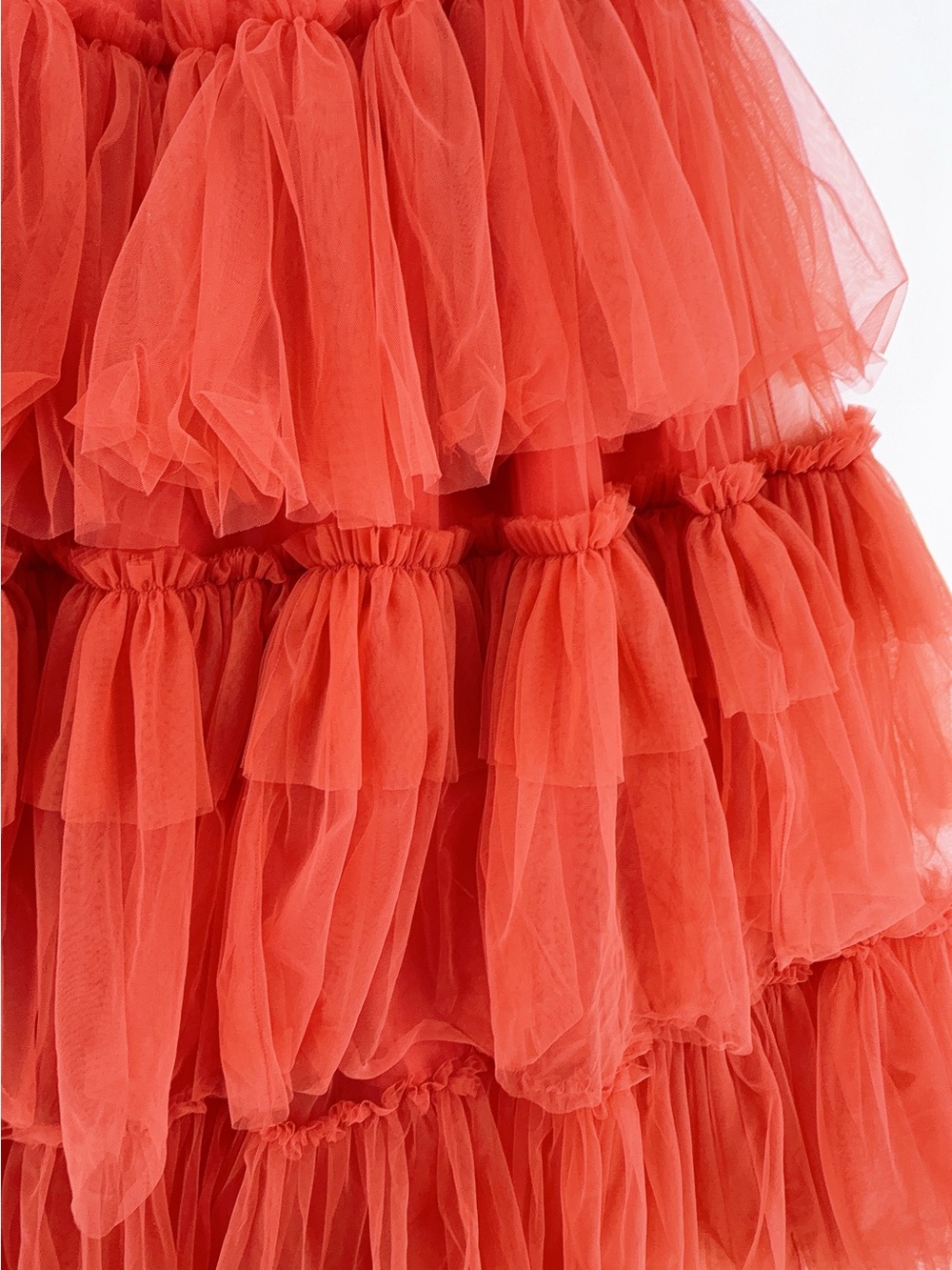 Vici Novara Strapless Tiered Tulle Maxi Dress  size s - Picture 7 of 11